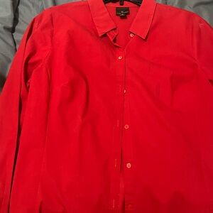 Worthington Women’s Bold Red Button Down Shirt